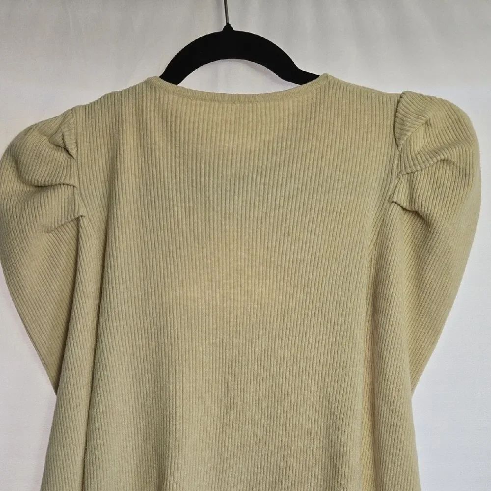 SHEIN Cream Ribbed Knit Top - Picture 8 of 11